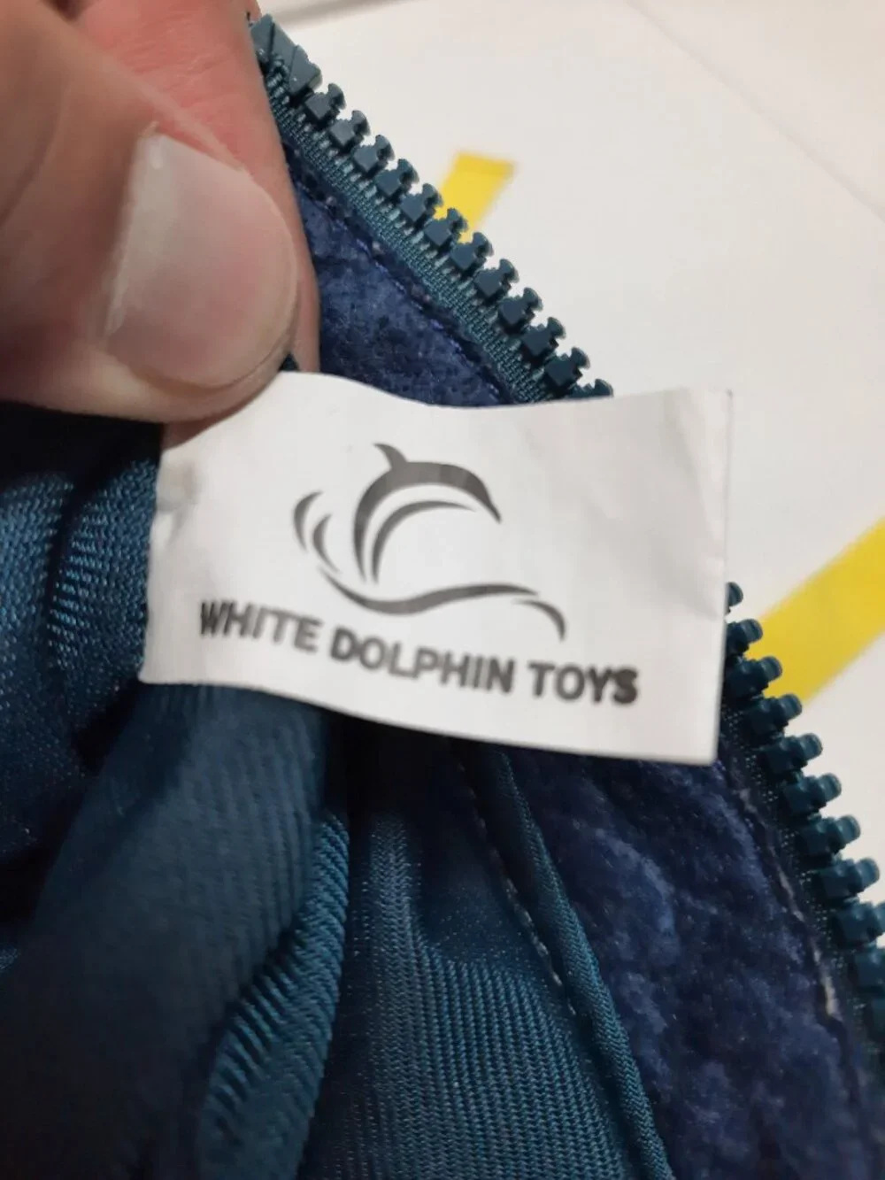 White Dolphin Toys Toddler Busy Board Activity Backpack Plush Sensory Travel Bag